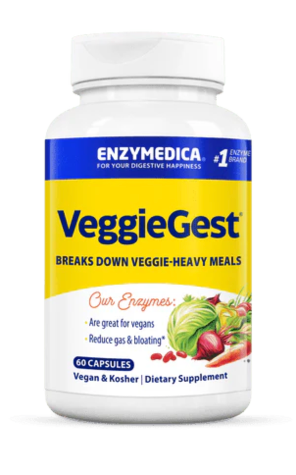 VeggieGest Enzyme for Plant-Based Diets, 60 caps