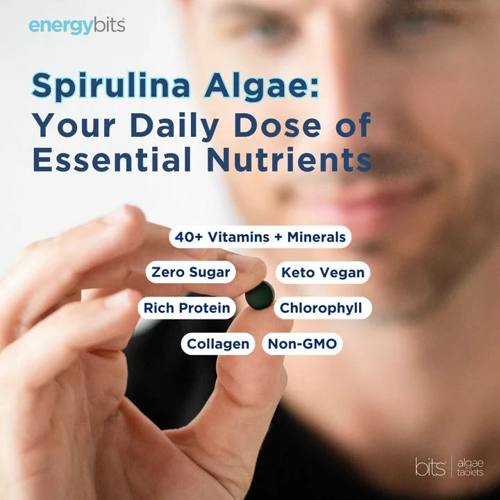 ENERGYbits® Spirulina Large Box 30 Serving Pouches