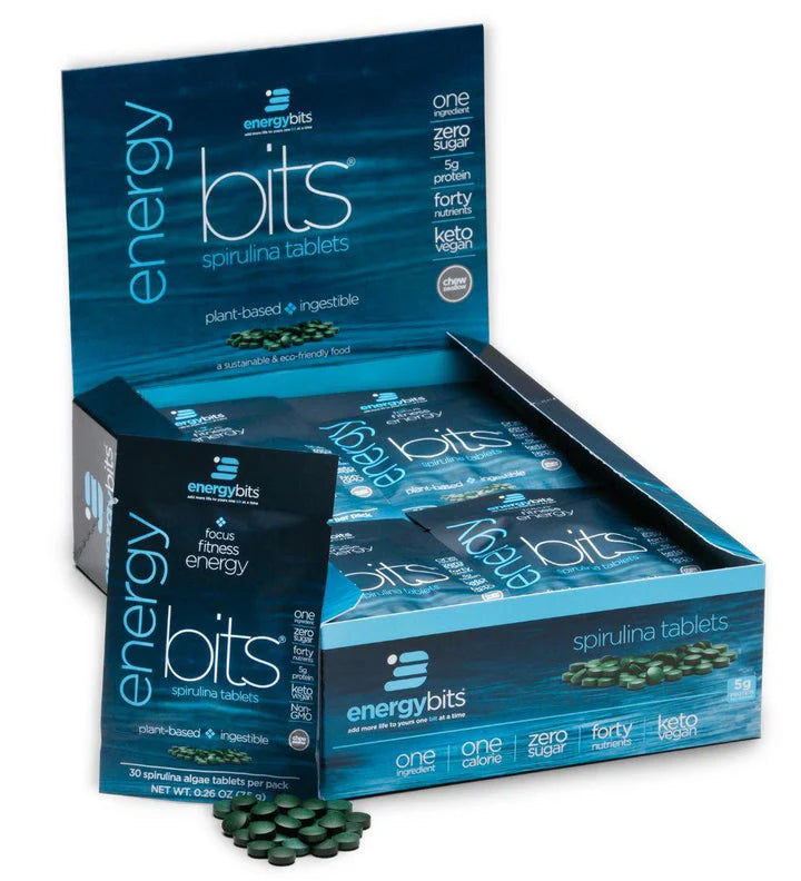 ENERGYbits® Spirulina Large Box 30 Serving Pouches